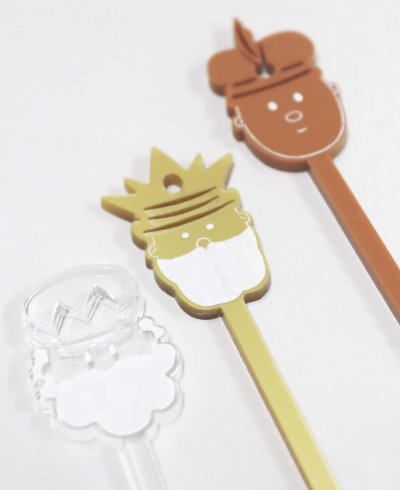 Los tres reyes magos agitadores de navidad