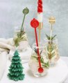 Pack de agitadores para bebidas bolas de navidad