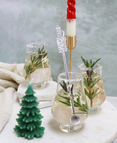 Happy new year agitadores de navidad