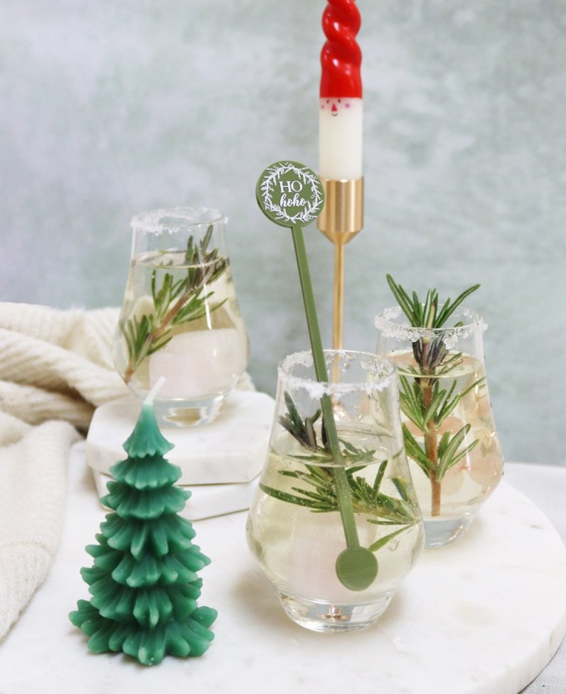 Agitadores para cócteles navideños ho ho ho Agitadores para cócteles navideños ho ho ho