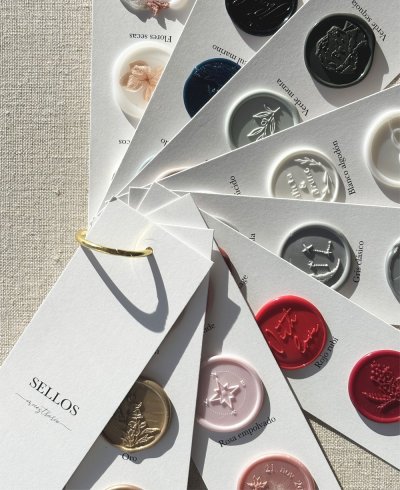 Colores y diseños sellos de lacre