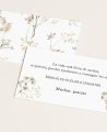 Tarjetas lista de boda estaciones primavera