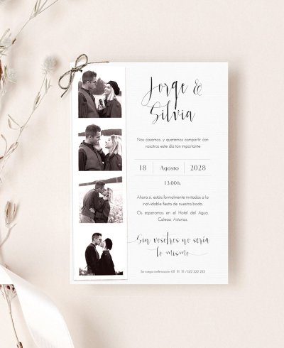 Convite de Casamento Cabine de Fotos | Ideal para pessoas nostálgicas