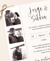Invitación temática papelería original bodas