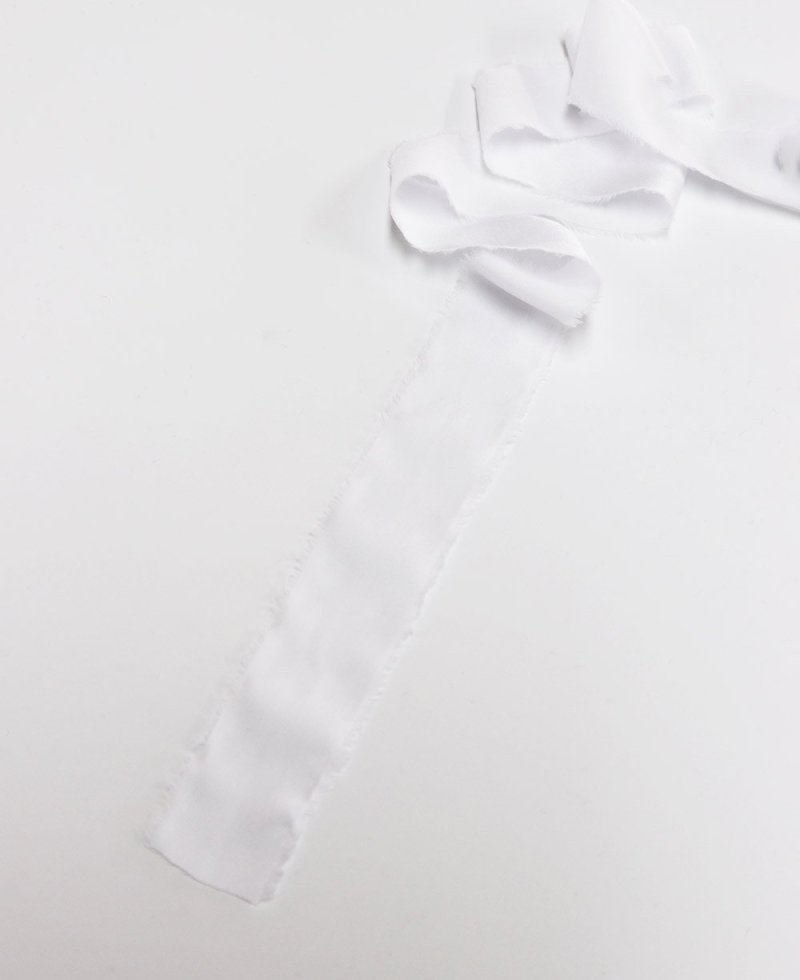 Cintas de seda naturales para ramos