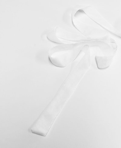 Natural Silk Ribbon Off-White | Marmarina