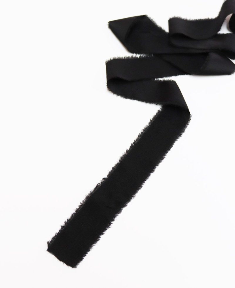 Cintas de seda negra para ramos