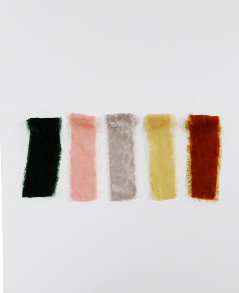 Cintas de terciopelo deshilachadas para ramos