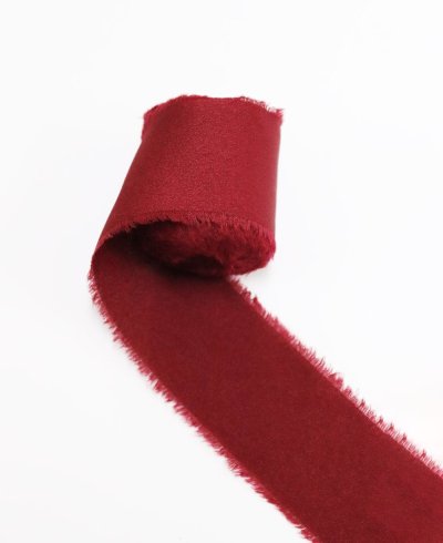 Cintas de seda rojas para ramos