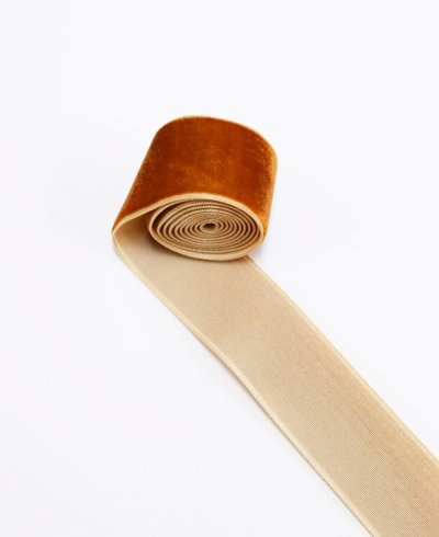 Cintas de terciopelo terracota para ramos