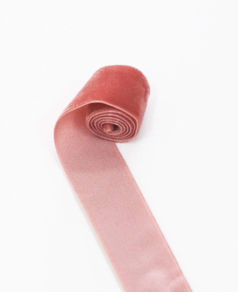 Cintas de terciopelo rosas para ramos