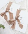Misales de boda con cinta de seda