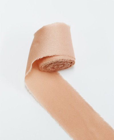 Natural Silk Ribbon Off-White | Marmarina