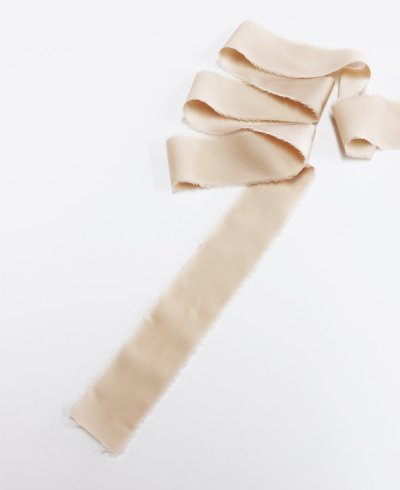 Nastro di Seta Naturale Bianco Sporco | Marmarina