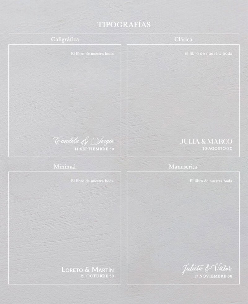 Álbum de fotos de bodas personalizado