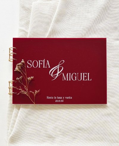 Libros de firmas con frase hasta la luna