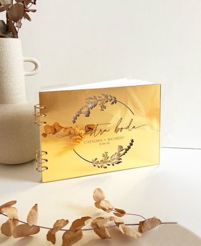 Libro de firmas floral