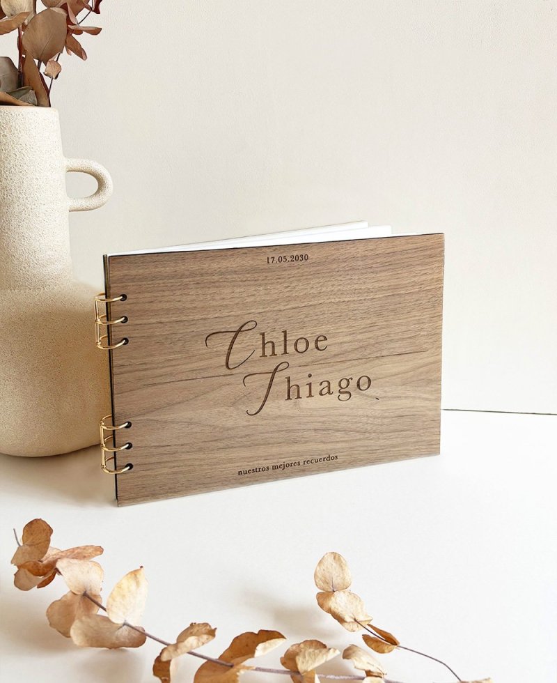 Libro de firmas de boda nuestros mejores recuerdos