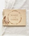 Libro de firmas para bodas con flores