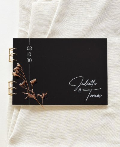 Libro de firmas de boda minimalista