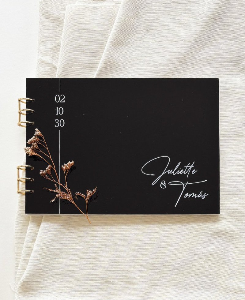 Libro de firmas de boda minimalista