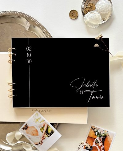 Libro para firmar en bodas minimal
