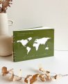 Libros de firmas personalizado con mapamundi