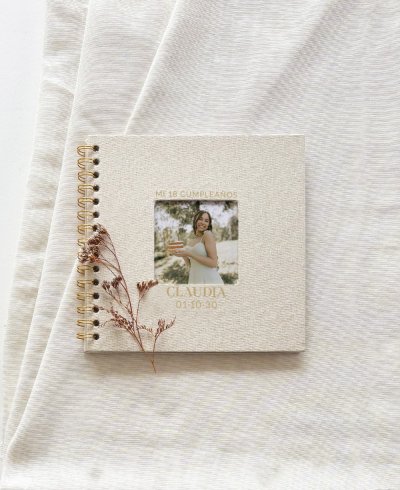 Libro de firmas con foto personalizada