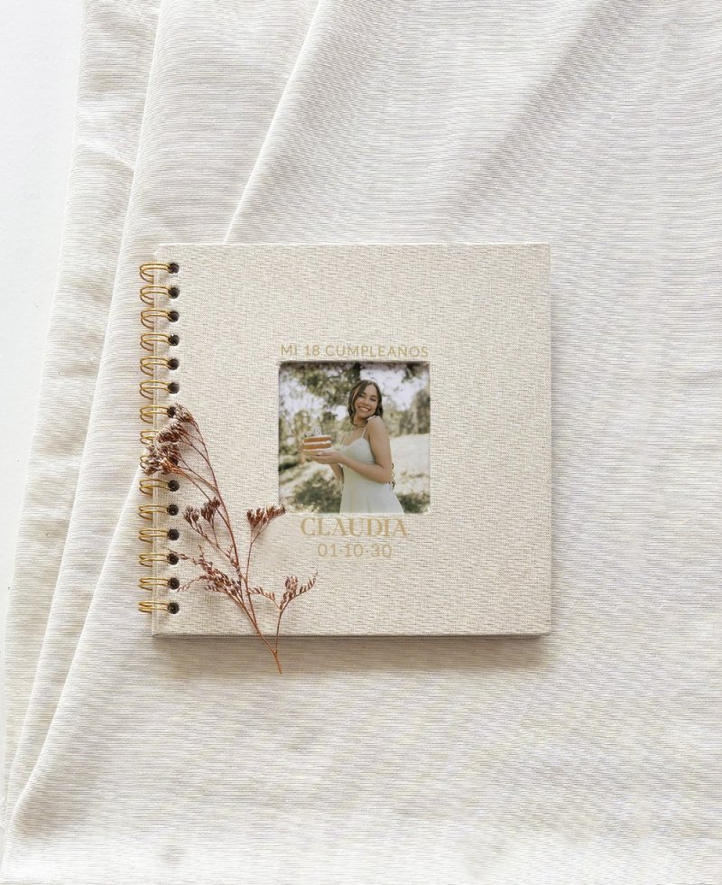 Libro de firmas con foto personalizada
