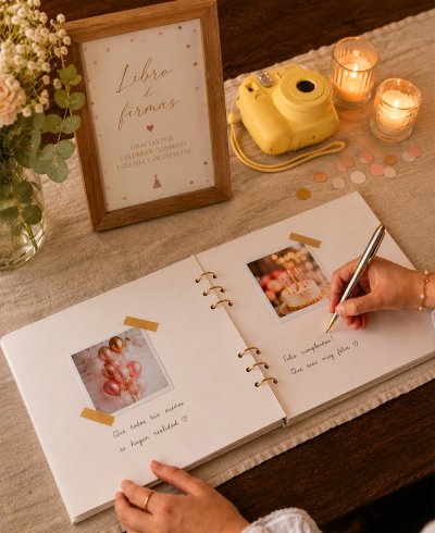 Libros de firmas para cumpleaños con personalización