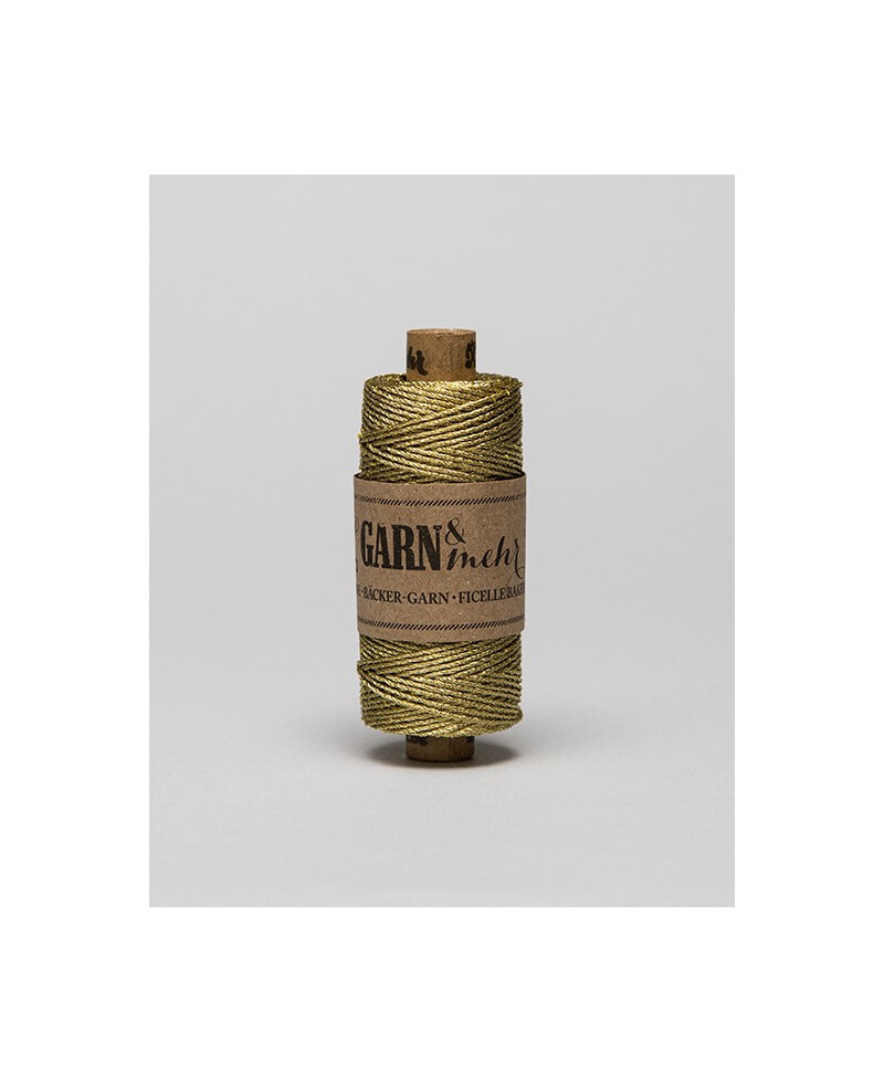 Cordão Baker 1mm Gold Twine Twine | Bobinas de 45 m Cordão Baker 1mm Gold Twine Twine | Bobinas de 45 m