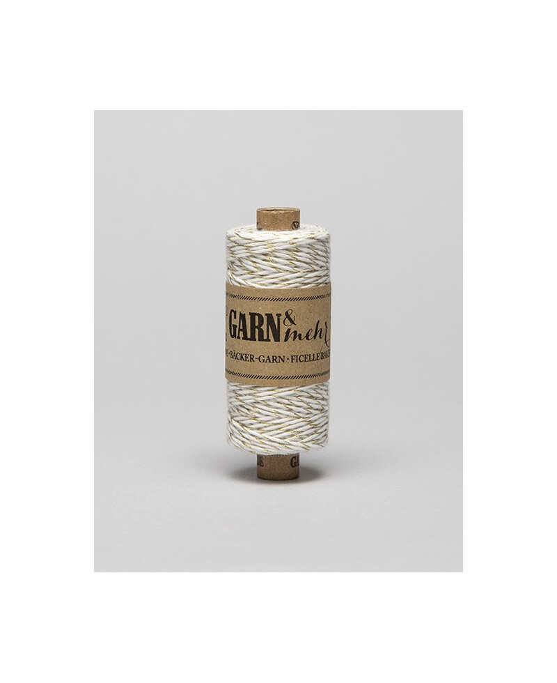 White Gold Baker Twine Cotton Cord 1 mm White Gold Baker Twine Cotton Cord 1 mm