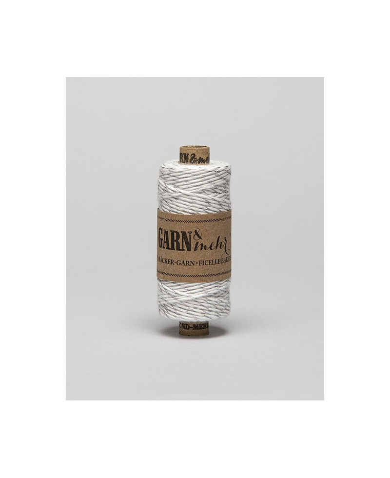 Cordão de Padeiro Branco Prateado | Cordões de algodão natural de prata Cordão de Padeiro Branco Prateado | Cordões de algodão natural de prata