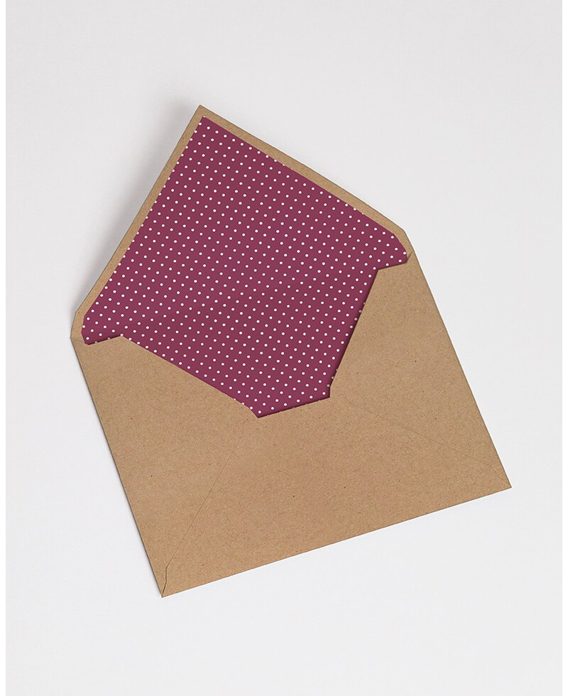 Envelopes com Forro Marrom Bolinhas | Marmarina Envelopes com Forro Marrom Bolinhas | Marmarina