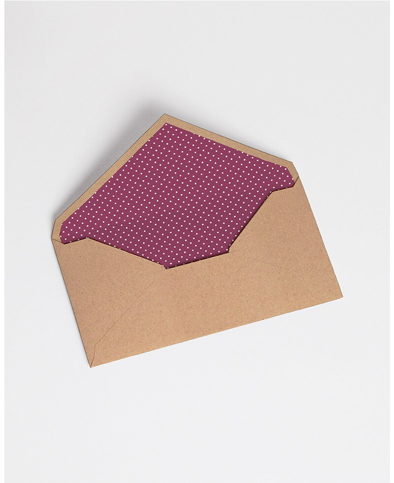 Envelopes com Forro Marrom Bolinhas | Marmarina Envelopes com Forro Marrom Bolinhas | Marmarina