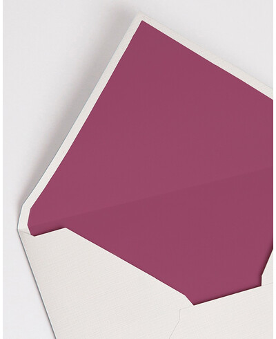 Enveloppes doublées grenat | Marmarina