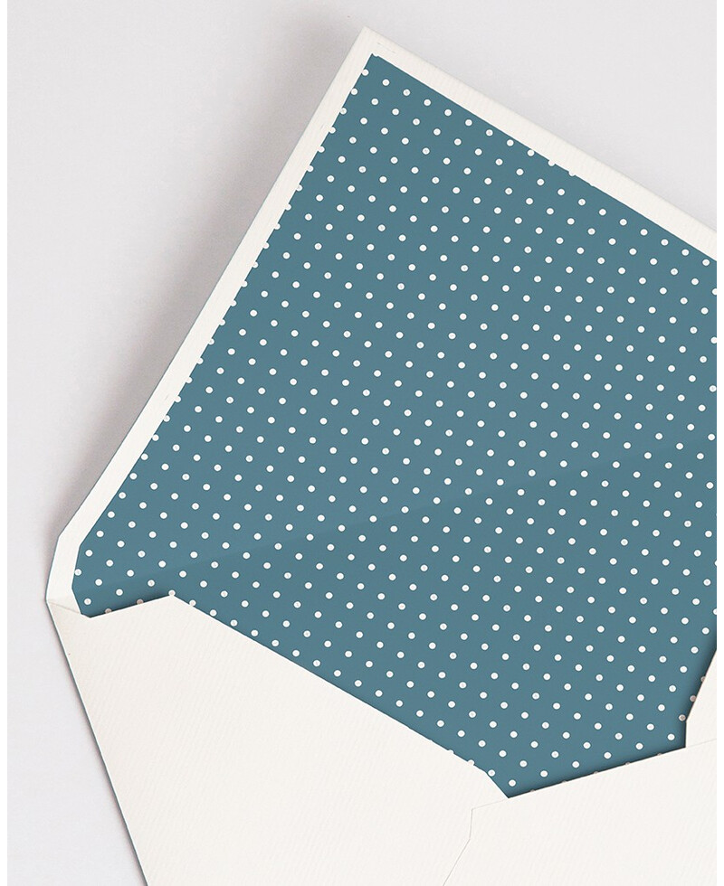 Envelopes com Forro Azul Coral Bolinhas | Marmarina Envelopes com Forro Azul Coral Bolinhas | Marmarina