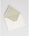 Olive Green Lined Envelopes | Marmarina