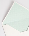 Envelopes com Forro de Menta Bolinhas | Marmarina
