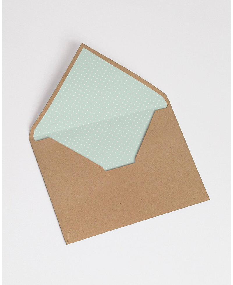 Envelopes com Forro de Menta Bolinhas | Marmarina Envelopes com Forro de Menta Bolinhas | Marmarina