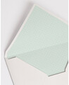 Envelopes com Forro de Menta Bolinhas | Marmarina