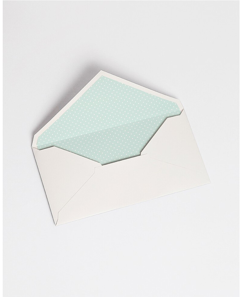 Envelopes com Forro de Menta Bolinhas | Marmarina Envelopes com Forro de Menta Bolinhas | Marmarina