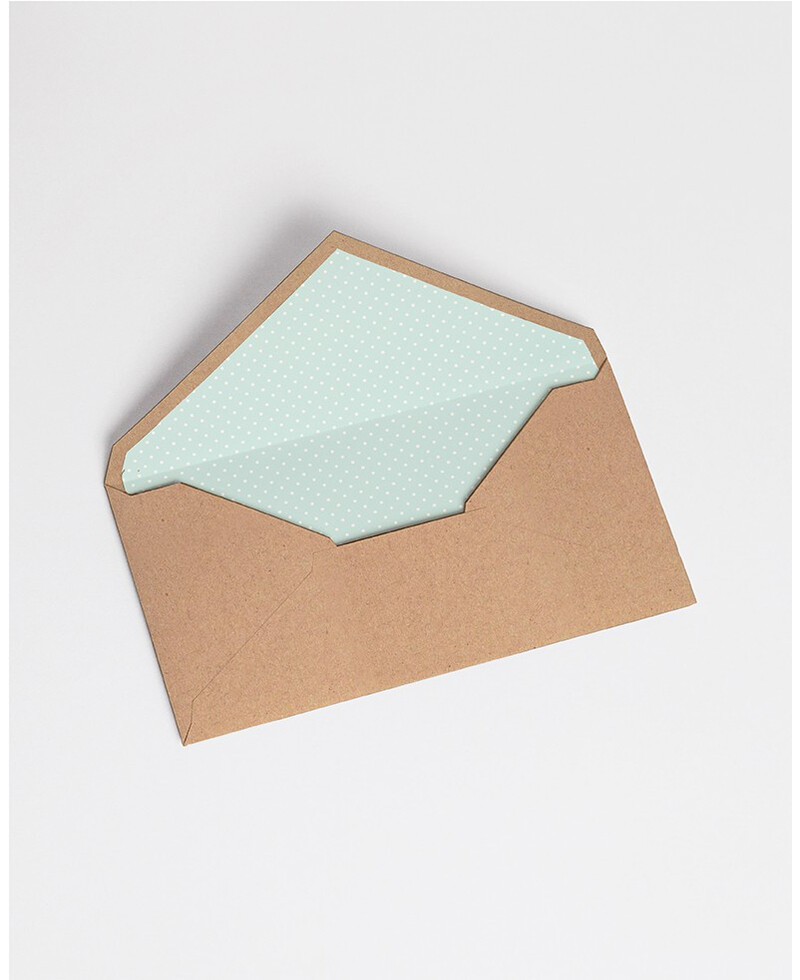 Envelopes com Forro de Menta Bolinhas | Marmarina Envelopes com Forro de Menta Bolinhas | Marmarina
