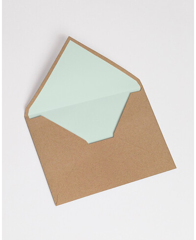 Envelopes Forrados com Menta | Marmarina