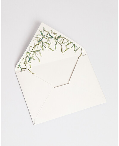 Envelopes Forrados com Oliva | Marmarina