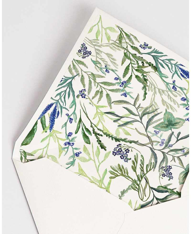 Wild Hyacinth Lined Envelopes | Marmarina Wild Hyacinth Lined Envelopes | Marmarina