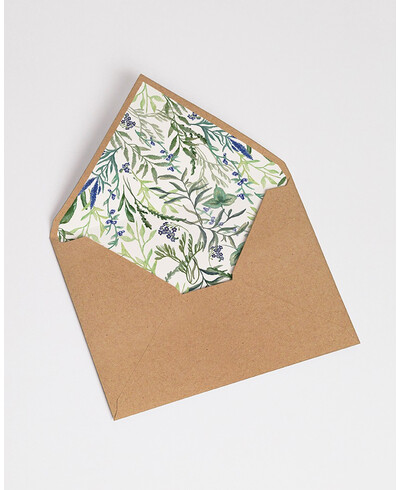 Wild Hyacinth Lined Envelopes | Marmarina