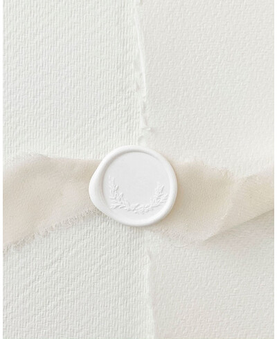 Sigillatura in cotone bianco
