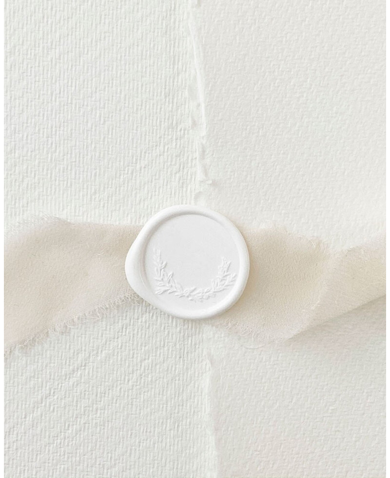 Sigillatura in cotone bianco