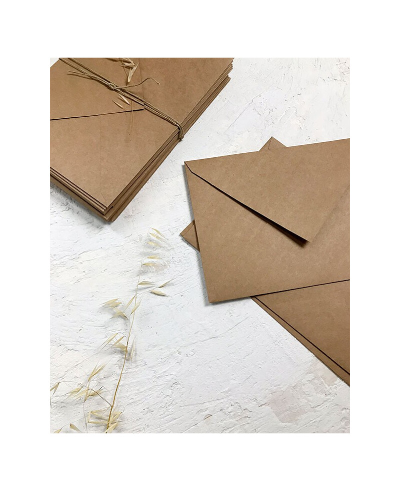 Envelopes de casamento Kraft B6 Envelopes de casamento Kraft B6